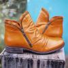 Ladmiple cowgirl boots brown and pink Ankle Boots for Women Chunky Block Heel Side Zipper Pointd Toe Fall Winter Short Booties Cowboy Cowgirl Western Shoes 2024 view 3