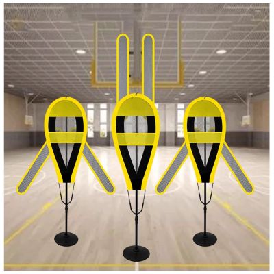 LXLZYXSF 3 Pcs Defender Dummy for Shooting Handling Ball, People Wall Obstacles Throwing Basketball Trainer, Sparring Mannequin - Height Adjustable & Moveable Hands