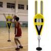 LXLZYXSF Basketball Shooting Defender Dummy Adjustable Height, Handling Ball Trainer with Moveable Arms, Lightweight Portable Sparring Partner, Gift for Daughter view 1