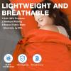 JAICOM Sleeping Bag Liner, Travel Sheets & Adult Sleep Sack, Ultralight and Portable Summer Sleeping Bag - Ideal for Backpacking, Hotels and Hostels, Business Trips, Camping view 3