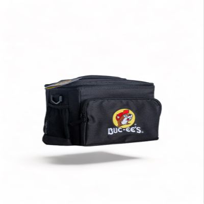 BUC-ees Soft Cooler Bag  Insulated Lunch Bag for Men & Women | Portable, Leakproof, Lightweight, Adjustable Shoulder Strap Tote Bag Organizer for Work, Travel, Camping & Beach (Black, 8 Can)