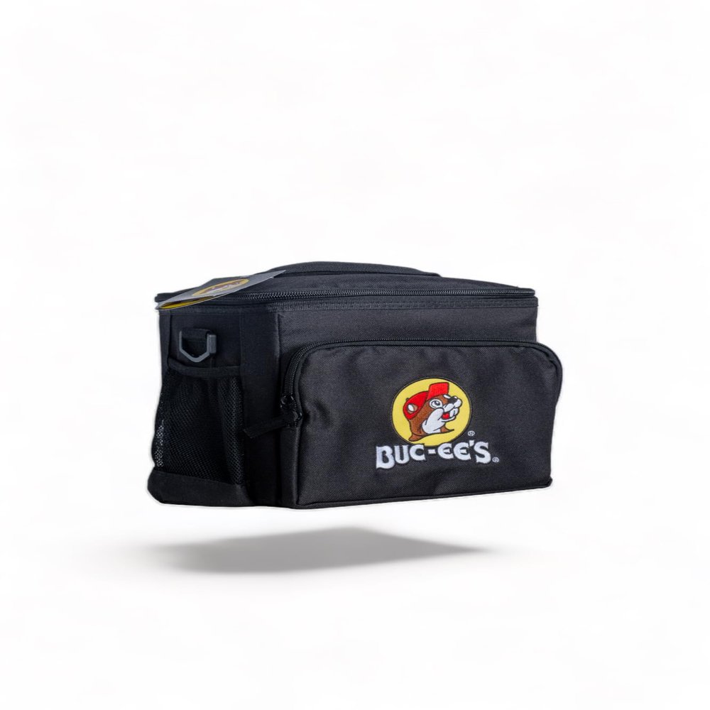 BUC-ees Soft Cooler Bag  Insulated Lunch Bag for Men & Women | Portable, Leakproof, Lightweight, Adjustable Shoulder Strap Tote Bag Organizer for Work, Travel, Camping & Beach (Black, 8 Can)