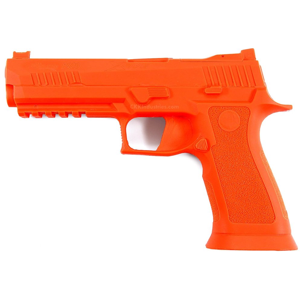 American Safety Trainer - (Compatible with Sig Sauer P320 X-Five) - Non-Functional Solid Polymer Gun - Blaze Orange - U.S.A. - Fits Model Specific Holsters
