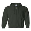 Gildan Adult Fleece Zip Hooded Sweatshirt, Style G18600, Forest Green view 1