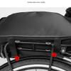 AWKSPORTS Bike Bag Rear Rack with Light, 10L Bicycle Trunk Bag Bike Pannier Bicycle Rear Carrier Bag with Shoulder Strap for MTB Bike Outdoor Traveling Cycling (10L) view 4
