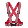 Fepdiu High Visibility Reflective Vest Safety Vest Running Reflective Gear Adjustable Reflective Vest for Walking,Jogging,Hiking,Night Cycling (Red) view 1