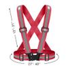Fepdiu High Visibility Reflective Vest Safety Vest Running Reflective Gear Adjustable Reflective Vest for Walking,Jogging,Hiking,Night Cycling (Red) view 3