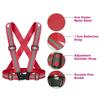 Fepdiu High Visibility Reflective Vest Safety Vest Running Reflective Gear Adjustable Reflective Vest for Walking,Jogging,Hiking,Night Cycling (Red) view 4