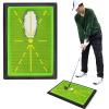 ERICAT Golf Hitting Mat, Golf Training Set for Swing Detection Batting, Instant Path Feedback, Non-Slip Rubber Bottom Simulation Grass, Space Saving and Easy to Use, for Home, Outdoor view 1