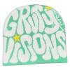 yolrdiw Women Beanie Y2k Letter Graphic Soft Warm Knitted Hats Men Winter Cap Green/White view 2