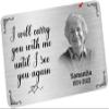 2023 Metal Wallet Card - I Will Carry You With Me Until I See You Again - Memorial Gift From Photo view 1