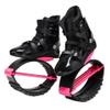 Black Jumping Shoes Bounce Shoes for Adults Youth, Exercise Fitness Boots, Adjustable Anti-Gravity Running Shoes (Color : Black, Size : 42-44)