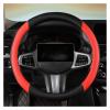 FUERU Car Steering Wheel Cover Set Car Steering Wheel Cover Fashion Carbon Fiber Four Seasons Available Car Interior Gifts (Color : 2#) view 1