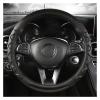 FUERU Car Steering Wheel Cover Set Car Steering Wheel Cover Carbon Fiber Breathable Linen Comfortable and Durable Car Interior (Color : 5#) view 1