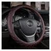 FUERU Car Steering Wheel Cover Set Car Steering Wheel Cover Breathable Leather Durable Car Interior Men and Women Gifts (Color : 2#)