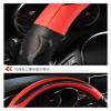 FUERU Car Steering Wheel Cover Set Car Steering Wheel Cover Carbon Fiber Breathable Linen Comfortable and Durable Car Interior (Color : 6#) view 3