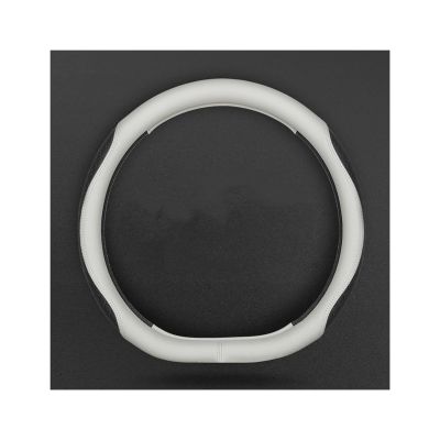 FUERU Car Steering Wheel Cover Set Car Steering Wheel Cover D Type Durable Leather Elegant and Comfortable Car Interior Accessories (Color : 2#)