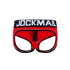 JOCKMAIL Men's Cotton Boxer Underwear Jockstrap Bottomless Mens Backless Trunks Brief Shorts (Medium, Red) view 3