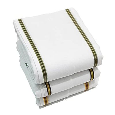 ASHIRWAD 100% Pure Cotton Gamcha Gomasa Stole Angocha Muffler Patka Soft with Border Color White & others | AE000187-00 (Gamcha-1)