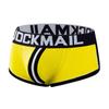JOCKMAIL Men's Cotton Boxer Underwear Jockstrap Bottomless Mens Backless Trunks Brief Shorts (as1, alpha, x_l, regular, regular, Yellow) view 1