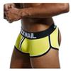 JOCKMAIL Men's Cotton Boxer Underwear Jockstrap Bottomless Mens Backless Trunks Brief Shorts (as1, alpha, x_l, regular, regular, Yellow) view 2