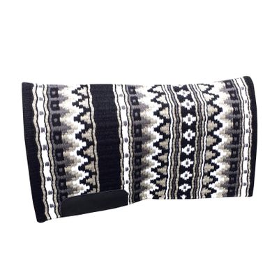 Western Horse Saddle Pad Blanket Show Ranch Pad Custom Handmade New Zealand Wool Oversized 34" x 42" | 34" x 40" | 34" x 38" ME-WSP-061 (34" x 42")
