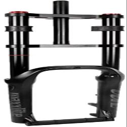 ZECHAO 20/26Inch Front Suspension Fork Travel 140mm Disc Brake Shoulders Snow Bike ATV Double Shoulder Bike Front Fork Outdoor (Size : 20 inch)