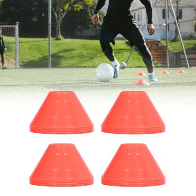 20PCS Soccer Mini Disc Cones Set, Football Training Markers PE Sports Training Disc Cone Set for Sports Training, Football, Basketball, Skating, Outdoor Games(Red)