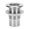 316 Stainless Steel Thru Hull Fitting for Marine Boat Drainage - Hose Connector, Straight Drain Plug for Yacht, Sailboat, RV Water System1-1/2 Inch  view 1