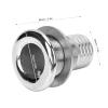 316 Stainless Steel Thru Hull Fitting for Marine Boat Drainage - Hose Connector, Straight Drain Plug for Yacht, Sailboat, RV Water System1-1/2 Inch  view 2