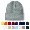 AGLIFEFY Winter Beanie Acrylic Knit Cuffed Plain Hats Skull Cap Warm Beanies for Men Women Grey view 1