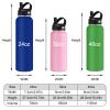 MaWeeTn Personalized Water Bottle Custom Insulated Water Bottles with Straw Lid 32oz Customized Engraved Stainless Steel Bottles with Name Logo, Gift for School Sports Outdoor, Pink view 3