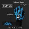 ALTALIVA Breathable Pro-Tek Fingersaves Soccer Football Goalie Goalkeeper Training Gloves Embossed Anti-Slip Latex Adjustable Wristband for Youth Adults Boy (orange,#7) view 4