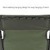 Zerodis Portable Folding Beach Lounge Chair with Backrest - Vibrant Design, Oversized Zippered Pocket - Easy to Unfold, 600D Oxford Cloth, 7075 Aluminum Alloy (Army Green) view 3