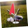 CORHAD Golf Cup Flag Set Hole Cup Tray Golf Training Flags for Practice Golfing Flagstick for Golf Accessories view 2