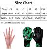 ALTALIVA Breathable Pro-Tek Fingersaves Soccer Football Goalie Goalkeeper Training Gloves Embossed Anti-Slip Latex Adjustable Wristband for Youth Adults Boy (green,#7) view 3