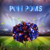 Gemer Cheerleader PIM Poms, Lightweight Durable Comfortable 8 Colors Plastic Antislip Cheerleading Poms, 1 Pair for Aerobics Cheerleader Activities (Blue Silver red) view 4