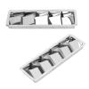 Airshi Boat Marine Stainless Steel Vent, Stainless Steel 5 Slots Boat Louvered Vent Rectangle Anti Rust for Yachts view 2