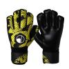 ALTALIVA Breathable Pro-Tek Fingersaves Soccer Football Goalie Goalkeeper Training Gloves Embossed Anti-Slip Latex Adjustable Wristband for Youth Adults Boy (yellow,#6) view 1