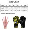 ALTALIVA Breathable Pro-Tek Fingersaves Soccer Football Goalie Goalkeeper Training Gloves Embossed Anti-Slip Latex Adjustable Wristband for Youth Adults Boy (yellow,#6) view 3