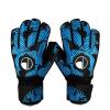 ALTALIVA Breathable Pro-Tek Fingersaves Soccer Football Goalie Goalkeeper Training Gloves Embossed Anti-Slip Latex Adjustable Wristband for Youth Adults Boy (Blue,#7) view 1