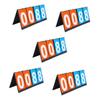 BESTOYARD Reusable Score Board 5pcs Scoreboard Metal Divider Pingpong Desktop Accessories