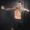 1Pc Adjustable Elastic Chest Expander Fitness Equipment for Strength Training Ergonomic Handles for Comfortable Grip for Chest Arms and Shoulders at Home Gym view 3