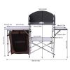 Camping Cooking Table Folding Outdoor Kitchen Picnic Cabinet view 3