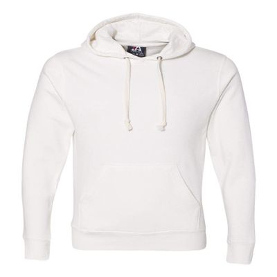 J. America Mens Triblend Fleece Hooded Sweatshirt, L, Antique White Triblend