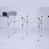 4.6ft Portable Camping Table Aluminum Folding Roll Up Picnic Party Desk Silver view 4