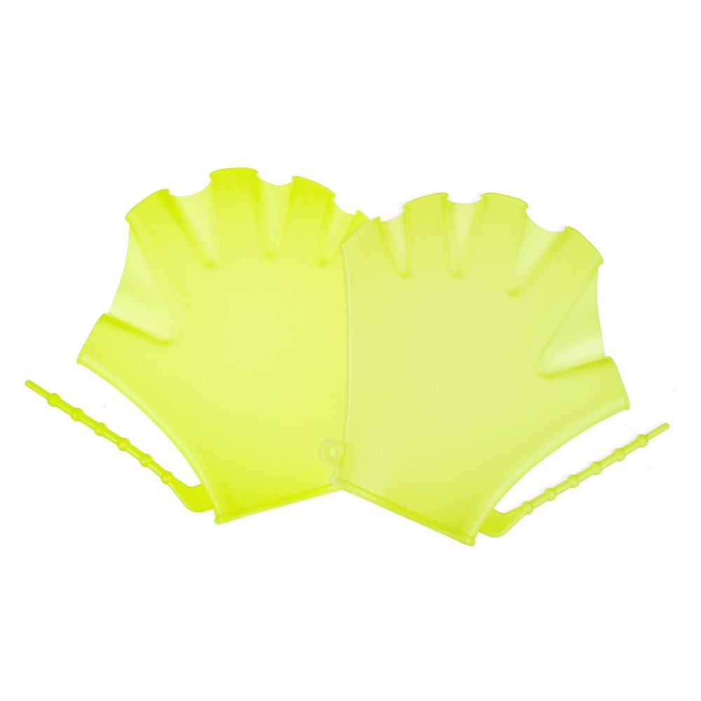 2pcs Swim Paddles Gloves for Boys and Girls Water Mitts for Swimming Diving Comfortable Swim Training Accessories for Boys Girls Fluorescent