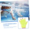 2pcs Swim Paddles Gloves for Boys and Girls Water Mitts for Swimming Diving Comfortable Swim Training Accessories for Boys Girls Fluorescent view 4