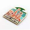 Hike and Draw Gold Bryce Canyon National Park Enamel Pin view 2