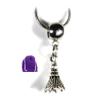 Dave The Bunny Badminton Necklace - Badminton Gifts with a Birdy or Shuttlecock Charm view 1